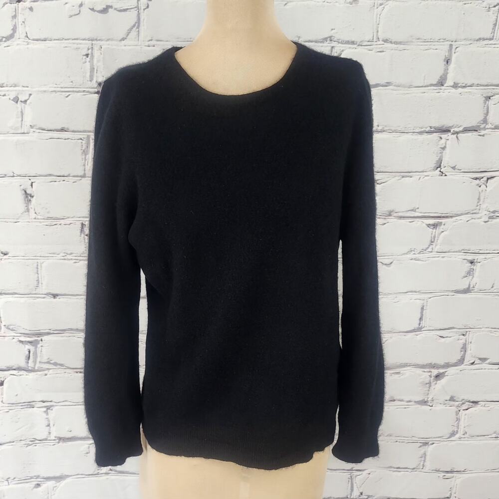 Charter Club Cashmere Sweater Womens PXL Black plush cabincore cozycore